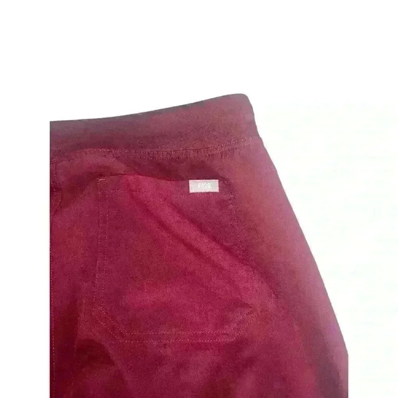 Figs Technical Collection Womens Scrub Pants Drawstring Maroon Stretch M/P - Picture 5 of 7